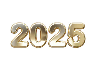 2025 new year text effect render