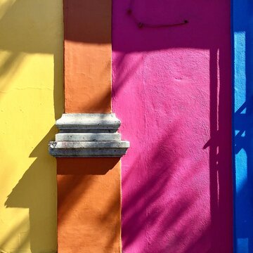Colorful wall in Oaxaca City