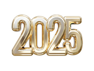 Happy new year 2025 with shiny gold text effect