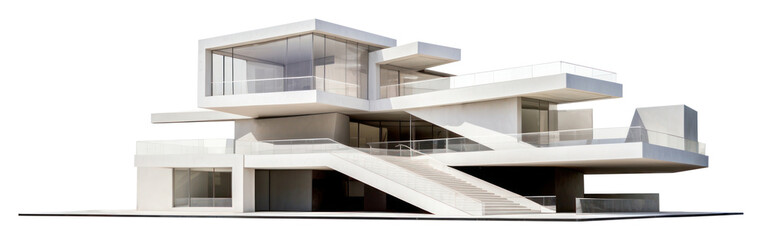 Obraz premium PNG Architecture building house white background.