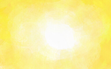 Yellow watercolor background. Hand drawn