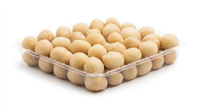 recommend clip art: Macadamia Nuts in Packaging with White Background Prompts.