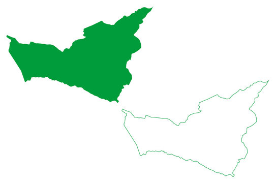 Umari municipality (Cear&aacute; state, Municipalities of Brazil, Federative Republic of Brazil) map vector illustration, scribble sketch Umari map