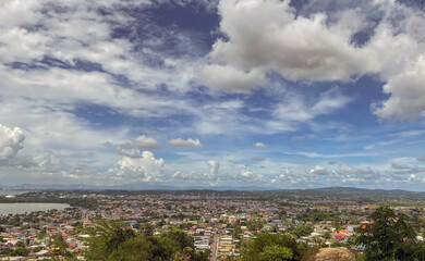 View of  San Fernando and Marabella. Southern Trinidad, 