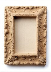 Versatile Mud Picture Frame: Custom Photo, Art, and Wall Display Options for Every Decor Style with blank copyspace background