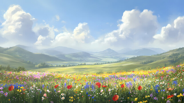 field of flowers