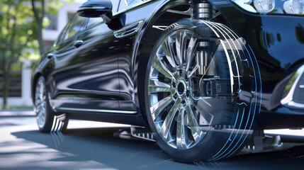 Advanced Air Suspension in Luxury Sedan Showcasing Technology and Comfort