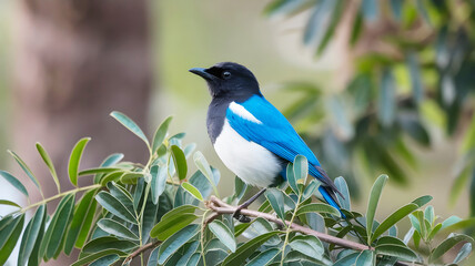 Bird sat on the tree