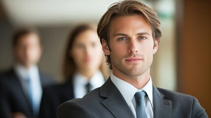 Confident business professional in workplace