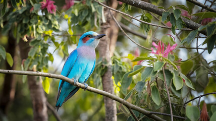 Bird sat on the tree