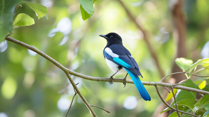 Bird sat on the tree