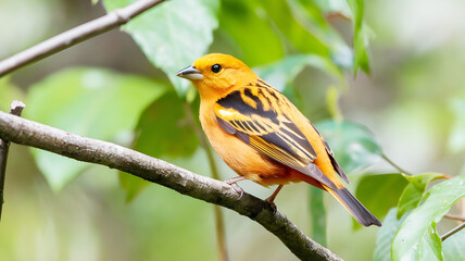 Bird sat on the tree