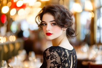 Women embody the glamour and sophistication of the Roaring Twenties, capturing the essence of the Gatsby Era.