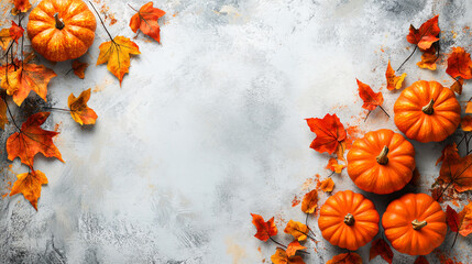 Halloween autumn background with pumpkin, halloween, pumpkin, autumn, orange, celebration, october, design, vector, decoration, texture, grunge, illustration, paper, season, frame, holiday, pumpkins, 