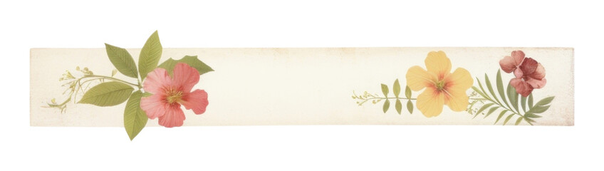 PNG Tropical flowers pattern plant white background.