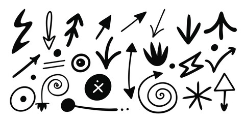 Embrace the bold: A collection of hand-drawn design elements.**