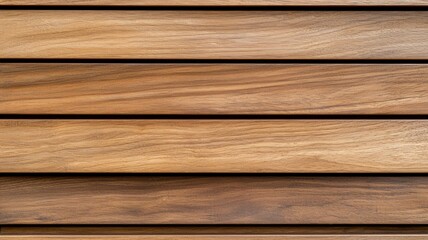 A series of natural wooden planks are beautifully arranged in parallel lines, highlighting their rich textures and diverse tones in a brightly lit setting