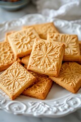 Cookies on a plate.