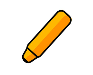 Illustration of a pen marker, symbolizing highlighting, drawing, or creative sketching activities