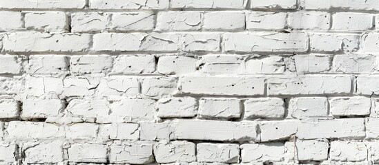 Fototapeta premium White Painted Old Brick Wall