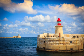 lighthouse in the sea