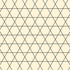 Fototapeta premium Seamless design print simple shapes on a yellow background. Geometric pattern.