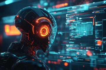 Cybersecurity, online security. Generative AI