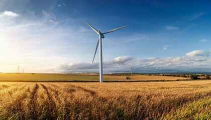 wind turbine in the field