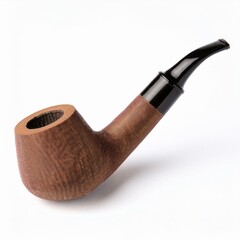 smoking pipe on white background