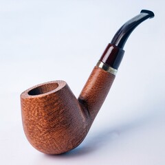 tobacco pipe isolated on white background
