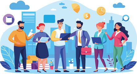 Group people art SVG or Vector image