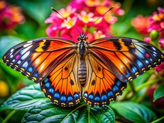 Fototapeta premium Majestic World of Big Butterflies in Nature's Vibrant Ecosystem Captured in Stunning Detail