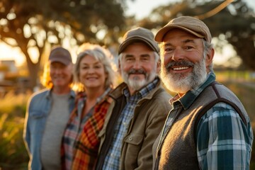 group portrait of homeowners standing together with their HOA board members, showcasing unity and community spirit.