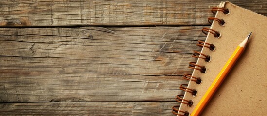 Obraz premium Stationery and Wood Texture