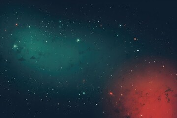 Gradient red and blue shining glittering background. Beautiful galaxy background with nebula cosmos. Stardust and bright shining stars in universe. Science and education