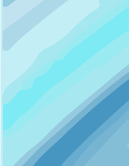 blue minimalist abstract aesthetic illustration. Modern style wall decoration. Contemporary artistic poster collection