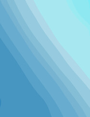 blue minimalist abstract aesthetic illustration. Modern style wall decoration. Contemporary artistic poster collection