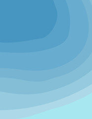 blue minimalist abstract aesthetic illustration. Modern style wall decoration. Contemporary artistic poster collection