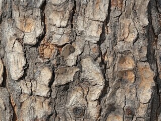 Fototapeta premium Textured surface of aged tree bark suitable for backgrounds or 3D mapping applications