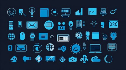 set of icons for web