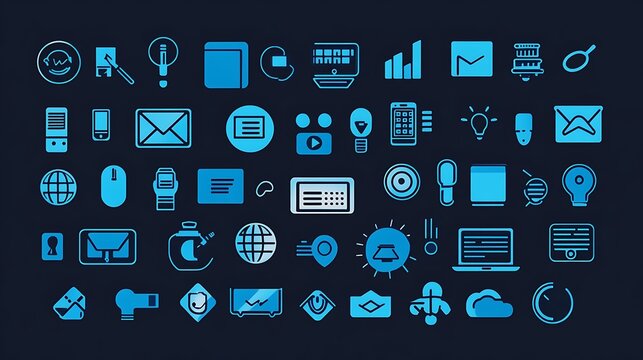 set of icons for web