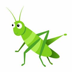 Fototapeta premium Grasshopper creative vector design on a white background