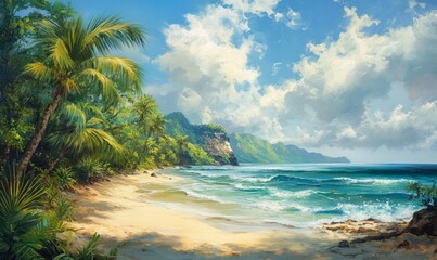 Tropical beach and sea