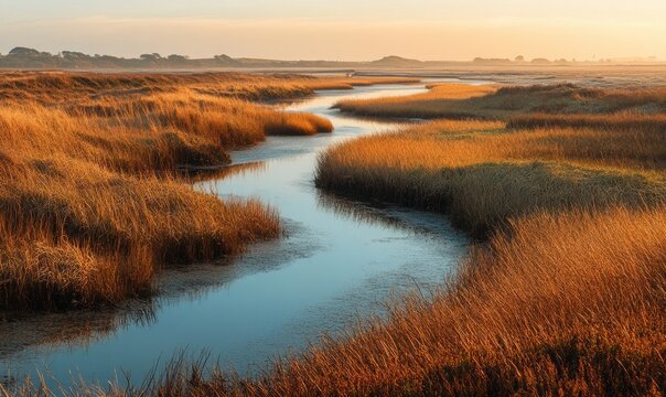 Salt marshes at Northton
