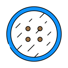 tea table top view line icon vector. tea table top view sign. isolated symbol illustration