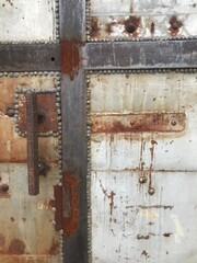 Abstract background of a rusty metal sheet