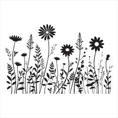 black and white flowers,flower, floral, pattern, vector, nature, plant, leaf, seamless, decoration, illustration, art, design, ornament, spring, branch, flowers, wallpaper, summer, vintage, element, 