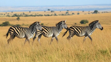 Obraz premium Zebras in the African Savanna