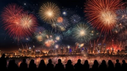 Celebrating the New Year in Style: A Fireworks Extravaganza Above
