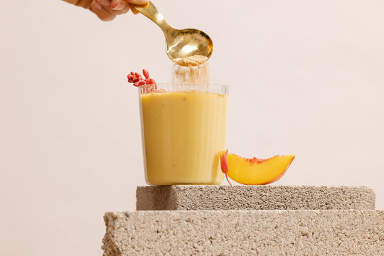 Delicious Smoothie With Fresh Ingredients